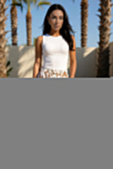 Multi Abstract Print Wide Leg Trousers