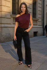 Black High Waist Wide Leg Jeans