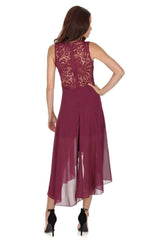 Plum Waterfall Dress