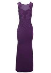 Plum Slinky Maxi Dress
