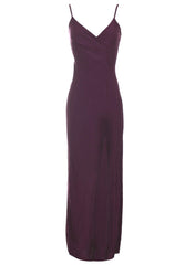 Plum Slinky Maxi Dress