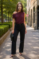 Black High Waist Wide Leg Jeans