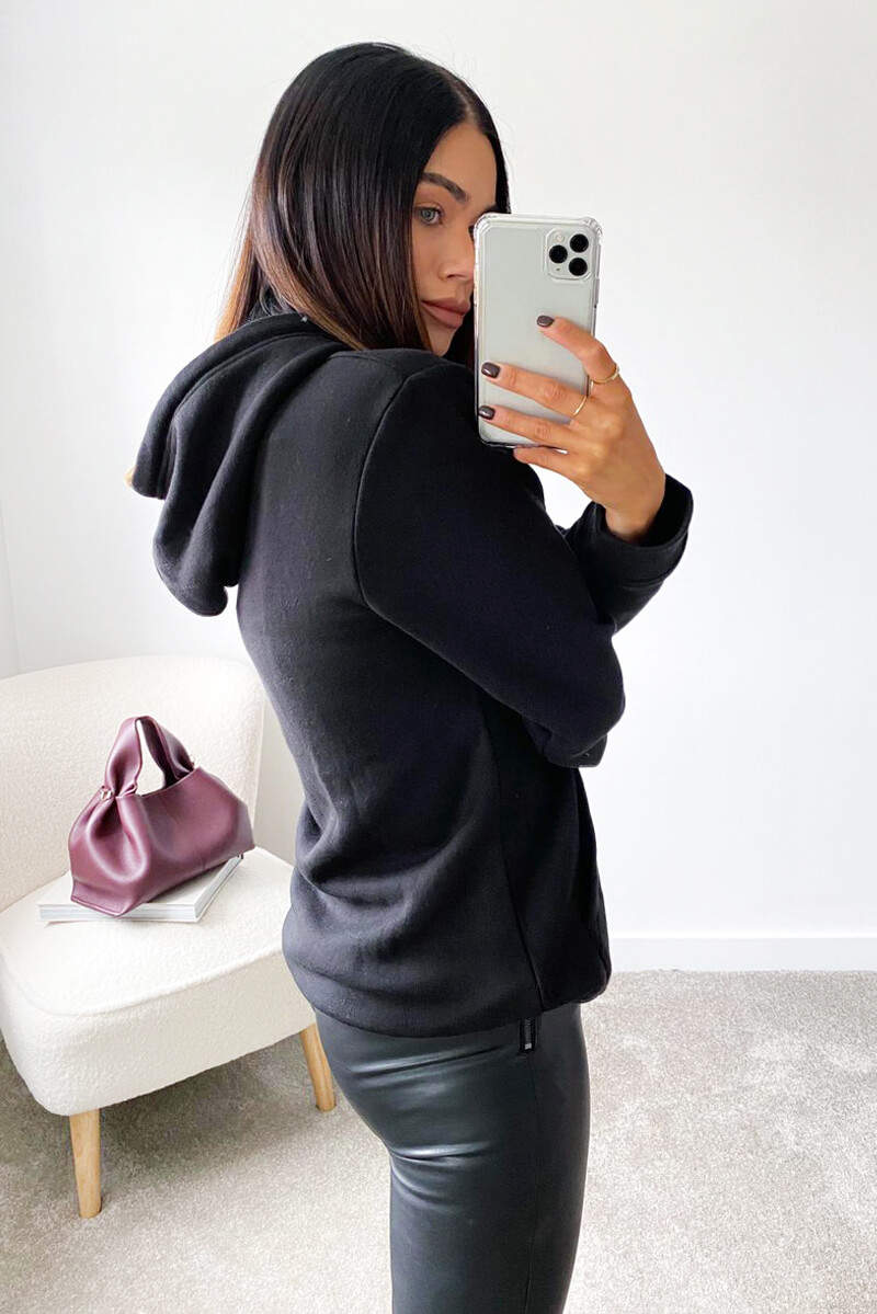 Black Red Lips Hoodie