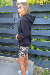 Camel Animal Print Cycling Shorts