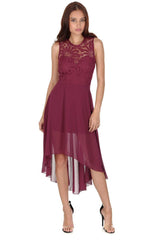 Plum Waterfall Dress