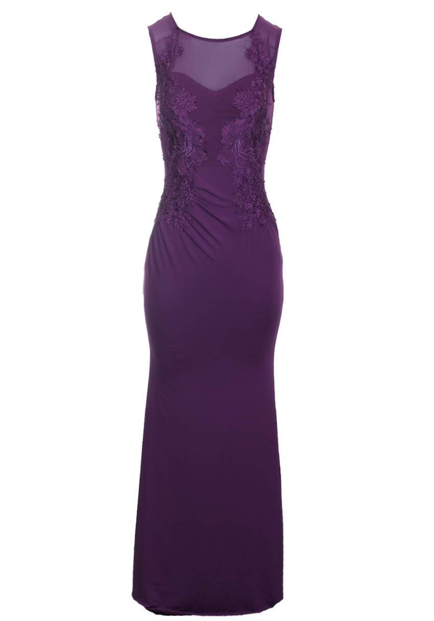 Plum Slinky Maxi Dress