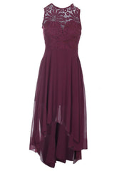 Plum Waterfall Dress